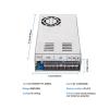 KACOME 600W Adjustable Power Supply 0-12V 15V 24V 27V 30V 36V 48V 60V 68V 72V 85V 90V 100V 110V 150V 200V Digital Display Power AC-DC No LCD(0-68VDC) view 3