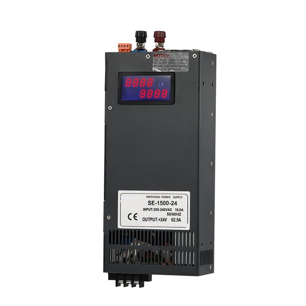 KACOME 1500W Adjustable Switching Power Supply 0-12V 15V 24V 36V 48V 60V 80V 110V 220V 300V AC/DC 110/220/380VAC Digital Display SMPS(110VAC,0-80V 0-18.7A)