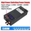 KACOME 1500W Adjustable Switching Power Supply 0-12V 15V 24V 36V 48V 60V 80V 110V 220V 300V AC/DC 110/220/380VAC Digital Display SMPS(110VAC,0-80V 0-18.7A) view 2