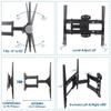 DASEB Long Arm TV Wall Mount Bracket Corner Full Motion Tilt Swivel for 26-55 Inch LCD LED 4K Flat TV Large Capacity 66 LBS view 3