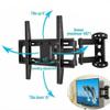DASEB Long Arm TV Wall Mount Bracket Corner Full Motion Tilt Swivel for 26-55 Inch LCD LED 4K Flat TV Large Capacity 66 LBS view 4