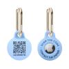 PIKEEPER Silicone Tag Holder - Compatible with Apple AirTag, Smart QR Code Keychain for Pets, Keys, Luggage, and Valuables view 1