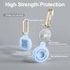 PIKEEPER Silicone Tag Holder - Compatible with Apple AirTag, Smart QR Code Keychain for Pets, Keys, Luggage, and Valuables view 3