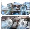 BLACKNANA Car Head Fan Rotation 3 Gear Adjustable Suction Cup Cooling Fan for Vehicles Office Dashboard Mounted USB Fan view 2