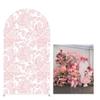 KONPON Pink Small Flowers Arched Backdrop Cover Pink Bow Stretchy Arched Stand Cover for Coquette Girls Birthday Party Decorations (No Stand!) view 3