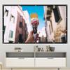 120inch Portable Outdoor Projector Screen, 16:9 HD Foldable Wrinkle-Free Movie Screen with Grommets for Backyard Movie Nights, Camping, Traveling view 2