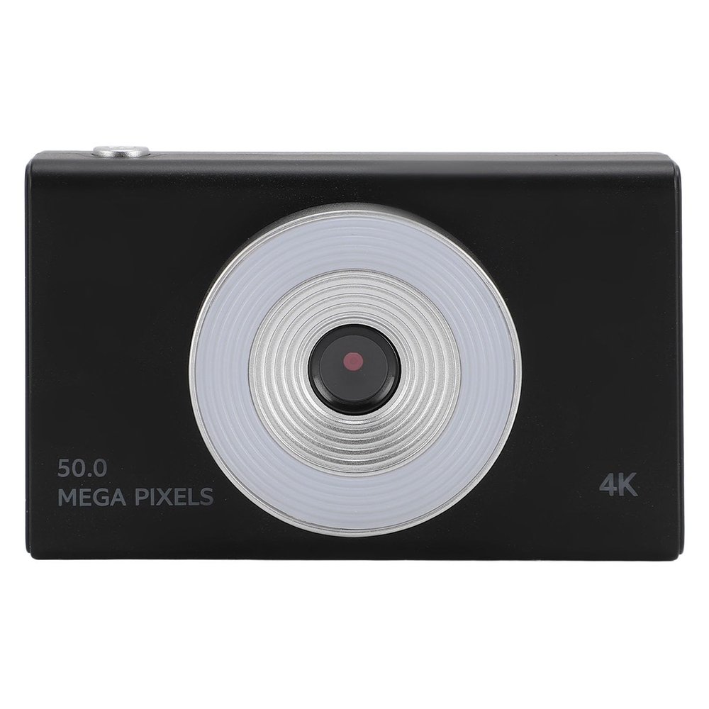 Digital Camera, 4K 48MP HD Vlogging Camera with 8X Digital Zoom, 2.4inch Screen, Built in Fill Light, Anti Shake Video Camera for Boys Girls Kids Beginner (Black)