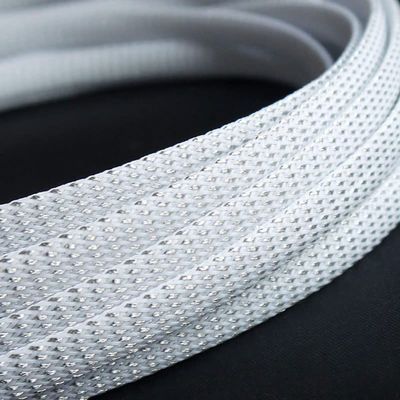 1-10M 4-16mm White-silver Cable Sleeves Snakeskin Mesh Wire Protect Nylon Tight PET Expandable Insulation Sheathing Braided Pipe - (Color: 1Meter, Inside Diameter: 4mm)