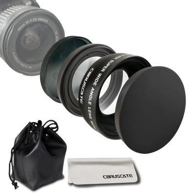 49mm 0.45X Wide Angle Lens,with Macro Photography,Enhanced Shooting Magnification,Compatible with All 49mm DSLR Camera Lenses +Lens Cleaning Cloth *1pcs