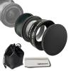 49mm 0.45X Wide Angle Lens,with Macro Photography,Enhanced Shooting Magnification,Compatible with All 49mm DSLR Camera Lenses +Lens Cleaning Cloth *1pcs view 1