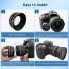 49mm 0.45X Wide Angle Lens,with Macro Photography,Enhanced Shooting Magnification,Compatible with All 49mm DSLR Camera Lenses +Lens Cleaning Cloth *1pcs view 3