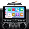 10" QLED Car Stereo for Jeep Wrangler JK (2007-2018) & Dodge Ram 1500 (2009-2012) Wireless CarPlay Android Auto Radio with Physical Volume Knob Keybutton 4G RAM+64GB ROM Android 13.0 view 1