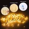10x10ft Champagne Tulle Backdrop Curtains with Lights String for Parties,Wrinkle Free Sheer Curtain with Lights Wedding Photo Backdop Drapes for Baby Shower Birthday Party Photography Home Decorations view 3