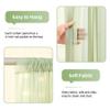 10x10ft Sage Green Tulle Backdrop Curtains with Lights String for Party,Wrinkle Free Sheer Curtain with Lights Wedding Photo Backdop Drapes for Baby Shower Birthday Party Photography Home Decorations view 2