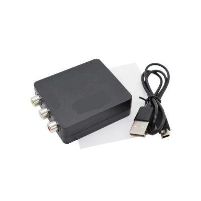 AV to HDMI-Composite Adapter Converter 1080P AV2HDMI Video Cable CVBS AV Adapter Compatible with The HD TV with USB Cable(with Cable Black)