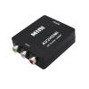 AV to HDMI-Composite Adapter Converter 1080P AV2HDMI Video Cable CVBS AV Adapter Compatible with The HD TV with USB Cable(with Cable Black) view 2