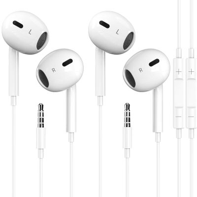 Nimizo 2 Pack Wired iPhone Earbuds/Headphones/Earphones with 3.5mm Wired