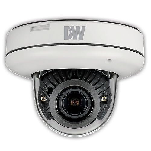 Digital Watchdog MEGApix IVA 5MP Low-Profile IR Vandal Dome Camera, 2.7-13.5mm Varifocal Lens, White (DWC-MV85WIATW)