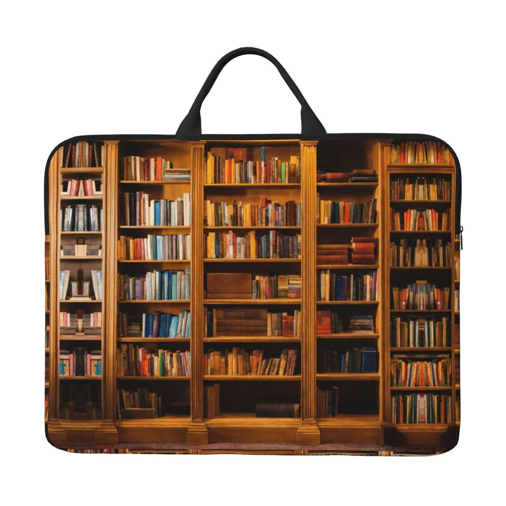 Books Print Laptop Bag 14in Laptop Case Laptop Sleeves For Daily Travel Business Trips And Commuting