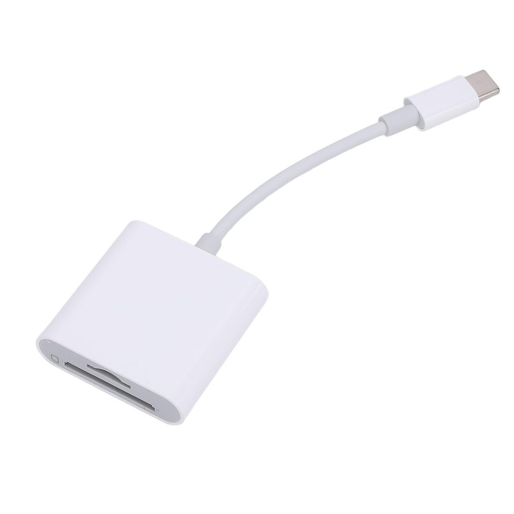 2 in 1 USB C Memory Card Reader, USB Camera Card Reader Adapter, Backward Compatible with USB 2.0 Devices, for Phones Laptops Read Speed 500MB S Plug and Play