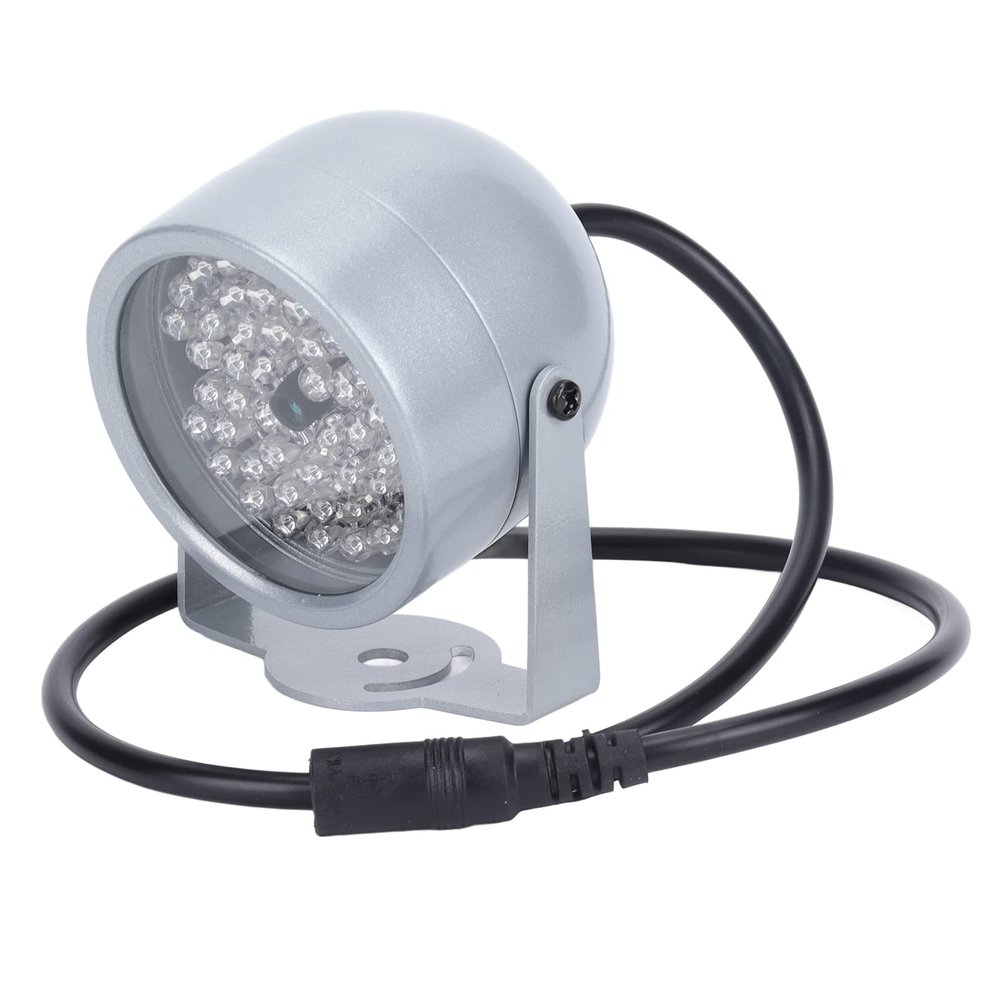 -Duty 12V IR Floodlight with 48 LED, IP65 Security Lighting for CCTV Cameras and Outdoor Surveillance