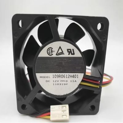 109R0612H401 DC12V 0.11A 60x60x25mm 6cm 3-Wire Cooling Fan