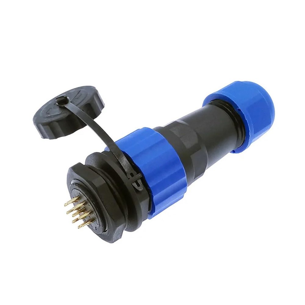BHUPWZE SP20 Straight Waterproof Connector 2 Pin 3/4/5/6/7/8/9/10/12/14Pin IP68 Industrial Cable Connector(14 pin)