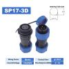 BHUPWZE Welding/Waterproof Plug Socket IP68 SP17 Cable Connector 2pin 3pin Male Female Screw Connection(SL17-3D) view 2