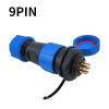 BHUPWZE SP1710 SP1712 Waterproof Connector Back Nut Plug Ip68 2 Pin Aviation Connectors Sp17 3pin 4pin 5pin 7pin 9pin(9 pin) view 2