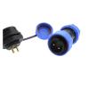 BHUPWZE SP1710 SP1712 Waterproof Connector Back Nut Plug Ip68 2 Pin Aviation Connectors Sp17 3pin 4pin 5pin 7pin 9pin(9 pin) view 4