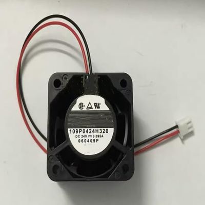 109P0424H320 DC 24V 0.095A 40x40x28mm 2-Wire Dual Ball Inverter Fan