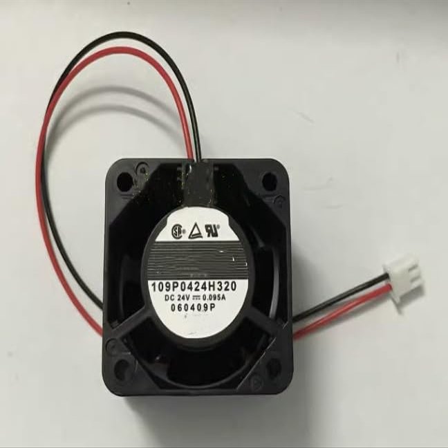 109P0424H320 DC 24V 0.095A 40x40x28mm 2-Wire Dual Ball Inverter Fan