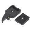 Quick Release Plate, Tripod Quick Release Plate with 3/8in to 1/4in Screw Aluminum Alloy Release Plate Adapter for SLR, Mirrorless Single, Card Camera view 3
