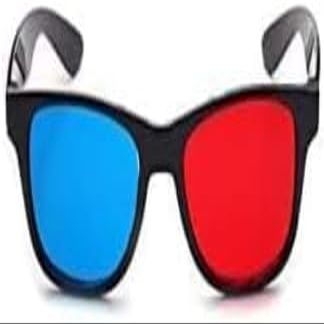 Zenarao Red-Blue 3D Glasses, 3D Viewing Glasses for Viewing 3D Movies/Games and Pictures In Red-Blue Formats, Compatible with Ordinary Computer Monitors/TVs/Projectors Etc