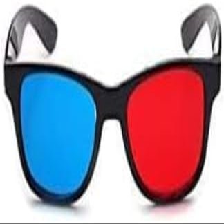 Zenarao Red-Blue 3D Glasses, 3D Viewing Glasses for Viewing 3D Movies/Games and Pictures In Red-Blue Formats, Compatible with Ordinary Computer Monitors/TVs/Projectors Etc