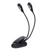 6 Beads Double Adjustable Arm LED Clip On Light Portable Mini Reading Lamp for Music Stand Night Reading with USB Cable Great Accessory for Anywhere Handy (6 Lights view 1