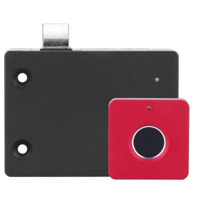 Fingerprint Door Locks, Fingerprint Door Lock with External USB Mobile Power 0.5 Seconds Aluminum Alloy Semiconductor Recognition Finger Print Lock for (Square Aluminum Alloy