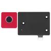 Fingerprint Door Locks, Fingerprint Door Lock with External USB Mobile Power 0.5 Seconds Aluminum Alloy Semiconductor Recognition Finger Print Lock for (Square Aluminum Alloy view 4