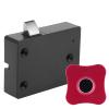Fingerprint Door Locks, Fingerprint Door Lock with External USB Mobile Power 0.5 Seconds Aluminum Alloy Semiconductor Recognition Finger Print Lock for (Flower Shaped Aluminum view 1