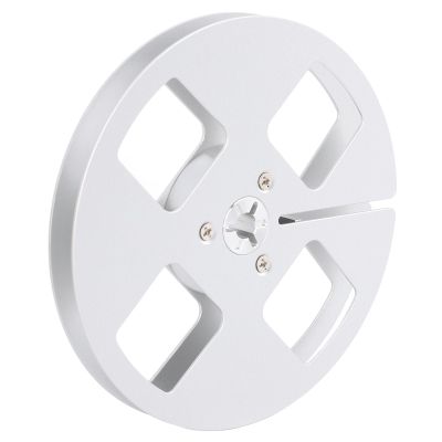 5 Inch Aluminum Alloy Sound Tape Empty Reel with 4 Hole for Studer Reel to Reel Recorder, Fits 1/4 Inch Tapes, Long Lasting, Stable, 1/4 Inch Screw Erosion (Silver)