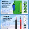 11 PCS Fiber Optic Cleaning Kit 1.25mm 2.5mm Optical Fiber Cleaning Pens Anti Static Paper for SC FC ST Connector view 3