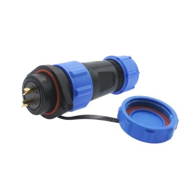 BHUPWZE SP2110 Flange Waterproof Connector SP21 2/3/4/5/7/9/12 Pin IP68 Power Cable Connector Male Plug/Female Socket(3 pin)