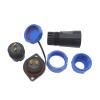BHUPWZE SP2110 Flange Waterproof Connector SP21 2/3/4/5/7/9/12 Pin IP68 Power Cable Connector Male Plug/Female Socket(3 pin) view 3