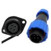 BHUPWZE SP16 Waterproof Flange Connector 2/3/4/5/6/7/8/9 Pin IP68 Power Cable Connector Male Plug/Female Socket(Flange 2P) view 4