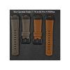 22mm 26mm Leather Watch Strap Fit For Garmin Fenix 7 7X Pro 6 6X 5 5X Plus quick-Fit Band fit For Epix Pro Gen 2 47mm 51mm(Black,26mm) view 2