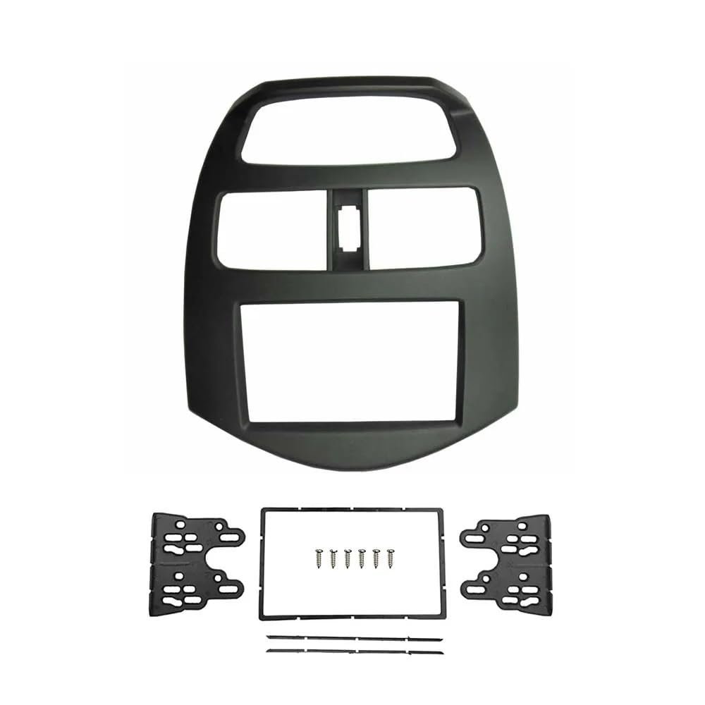 AYYDXRK Compatible with Spark M300/DAEWOO Matiz/Holden Double Din Radio Fascia GPS DVD Stereo CD Panel Dash Mount Installation Trim Kit Install Mount Kit(178x100mm)