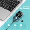 AGPTEK 64GB MP3 Player with Clip, A65 Bluetooth 5.3 Lossless Sound with FM Radio, Voice Recorder for Sport Running, Supports up to 128GB TF Card, Blue view 3