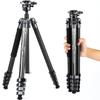 Lightweight Carbon Fiber Travel Tripod Gray view 1