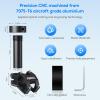 Foboull Starlink Mini Mount Kit for RV, Boat, Camper, Ladder & Guardrail - CNC Aluminum Alloy Adjustable Clamp (0.79"-1.38" Pipe Diameter) - Universal Pipe Adapter Compatible with Starlink mini view 4