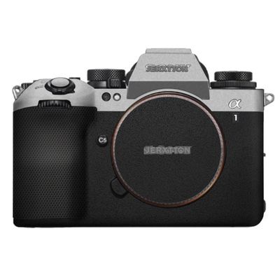 A1 II Anti-Scratch Camera Cover Skin Sticker for Sony A1 Mark II Camera Protector Film Skin Decals Alpha 1 II ILCE-1M2 (Silver+Frosted Black)